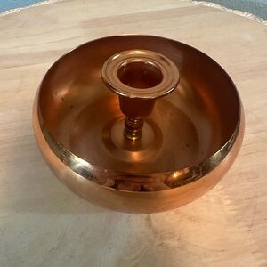 Copper craft guild chamber stick candle holder